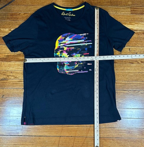Camiseta ROBERT GRAHAM Suelta Gráfica Cañón Talla 2XL Negra/Multicolor - Imagen 5 de 6