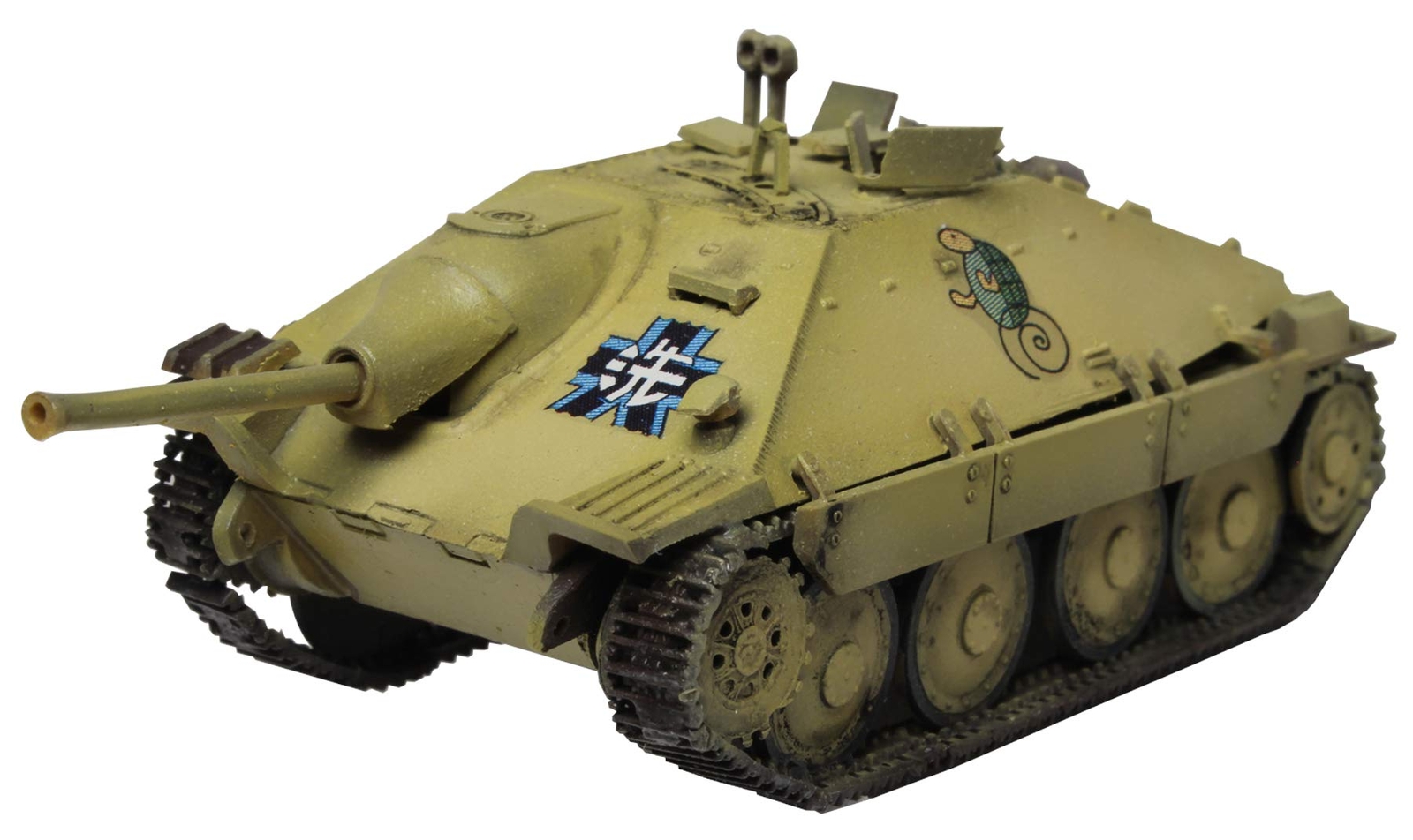 Platz Girls & Panzer Final Chapter Hetzer 38 t Kai Kame-san Team 1/72 Scale