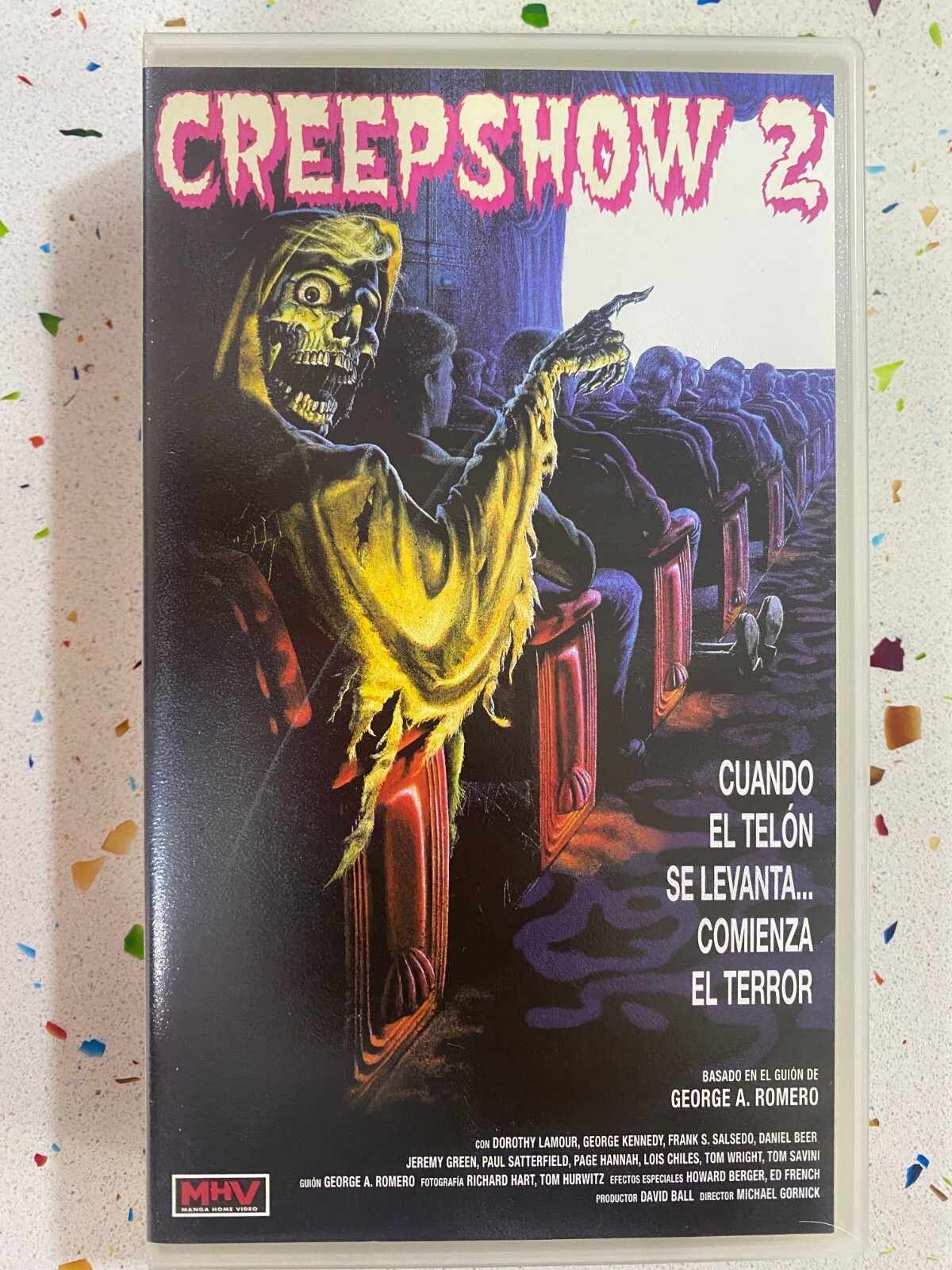 Creepshow 2 VHS Tape Stephen King - When The Curtain Rises The Terror