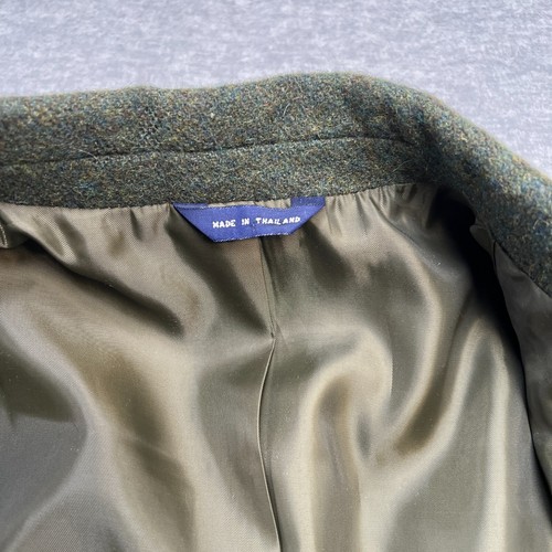 Vintage GAP Sport Coat Mens Medium Green Wool Blazer Jacket Three Button Lined - Picture 9 of 17