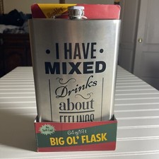The Big Ol Flask Stainless Steel  64 ounces ...