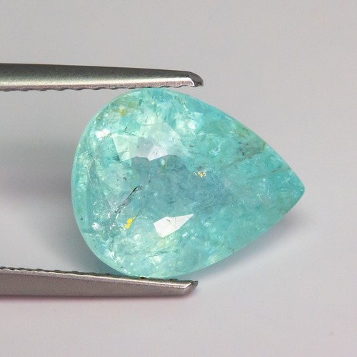 GRA CERTIFIED 3.79 Carat -NATURAL PARAIBA TOURMALINE OVAL GEMSTONES SEE VIDEO - Picture 2 of 9