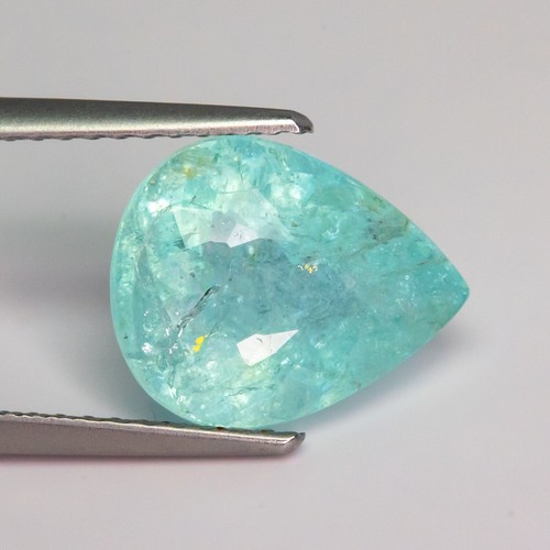 GRA CERTIFIED 3.79 Carat -NATURAL PARAIBA TOURMALINE OVAL GEMSTONES SEE VIDEO - 第 1/5 張圖片