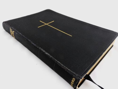 Book Of Common Prayer Episcopal Church 1952 Black Leather Cover Gilt Bookmark