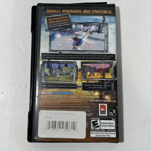 Ratchet & Clank: Size Matters (Sony PSP, 2007) Pre-Owned w/Manual & Broken Case - Picture 2 of 3