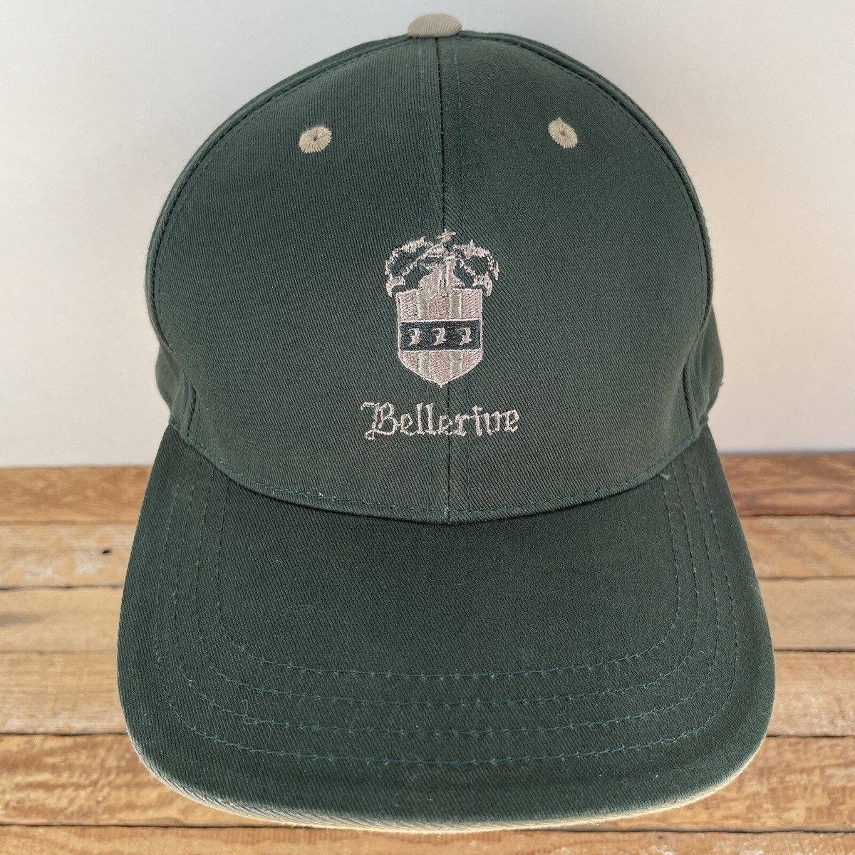 Bellerive Country Club Hat Cap Adjustable Green Beige St. Louis
