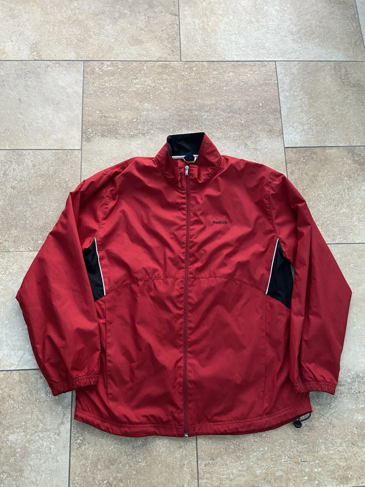 Men’s Red Reebok windbreaker jacket