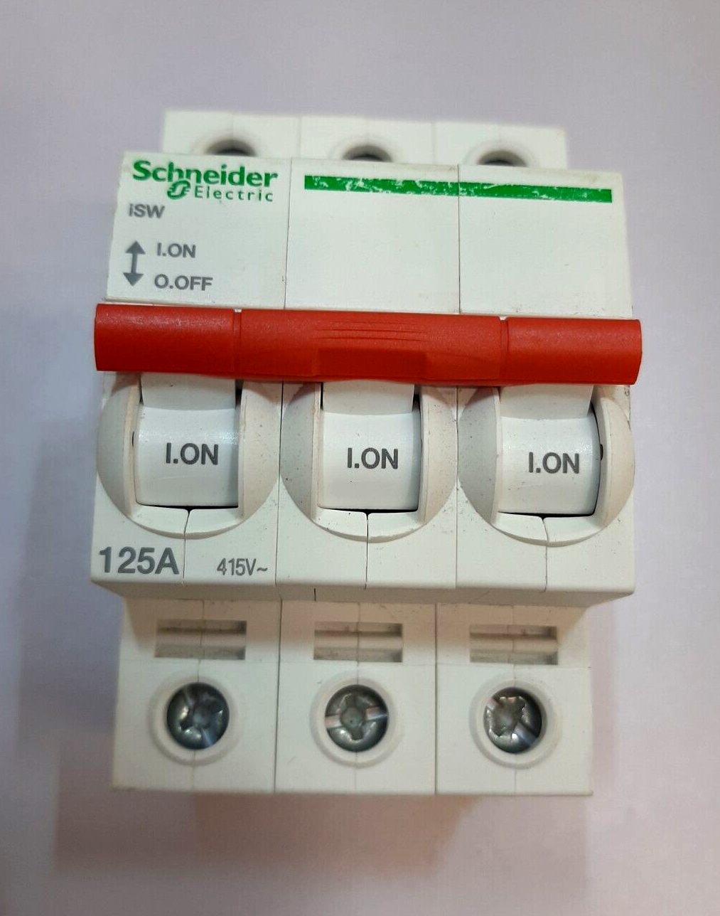SCHNEIDER ISW 125 AMP TRIPLE POLE MAIN SWITCH DISCONNECTOR A9S66792