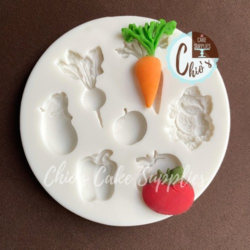 Veggies Themed Silicone Mold, 7 cavities - Picture 4 of 7