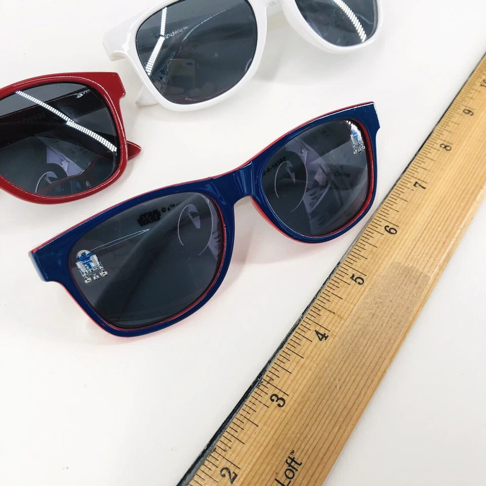 EUC Boys DISNEY Lot Of 3 Boys Kids Toddler Sunglasses Star Wars R2D2 Chewbacca - Image 2 of 4