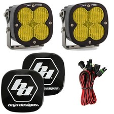 Baja Designs XL Pro 5000K Amber Wide Cornering LED Light Pods With Rock Guards