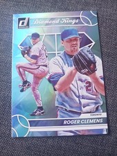 2023 Donruss Carolina Blue Holo Diamond Kings Roger Clemens #21 Blue Jays