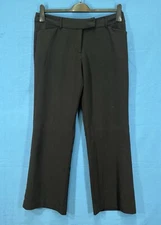 COUNTERPARTS Black TWILL Mid-Rise STRAIGHT LEG Career Work DRESS PANTS 12-Petite