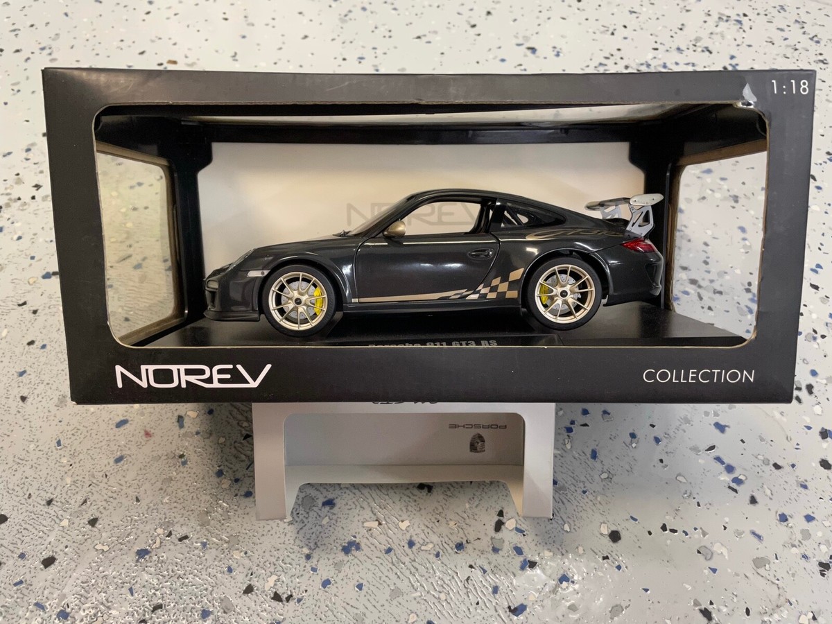 PORSCHE 911 997 GT3RS 2010 1:18 NOREV GREY BLACK WHITE GOLD PORSCHE 911 997 GT3RS 2010 1:18 NOREV GREY BLACK WHITE GOLD