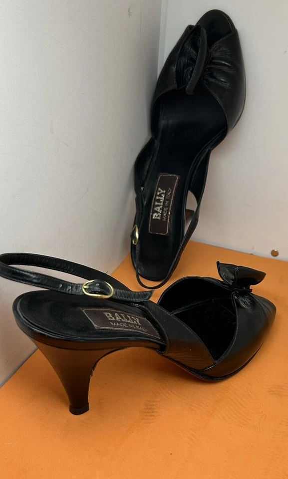 Zapatos Bally de cuero con cordones negros talla 8 1/2 M Foto 4 de 4