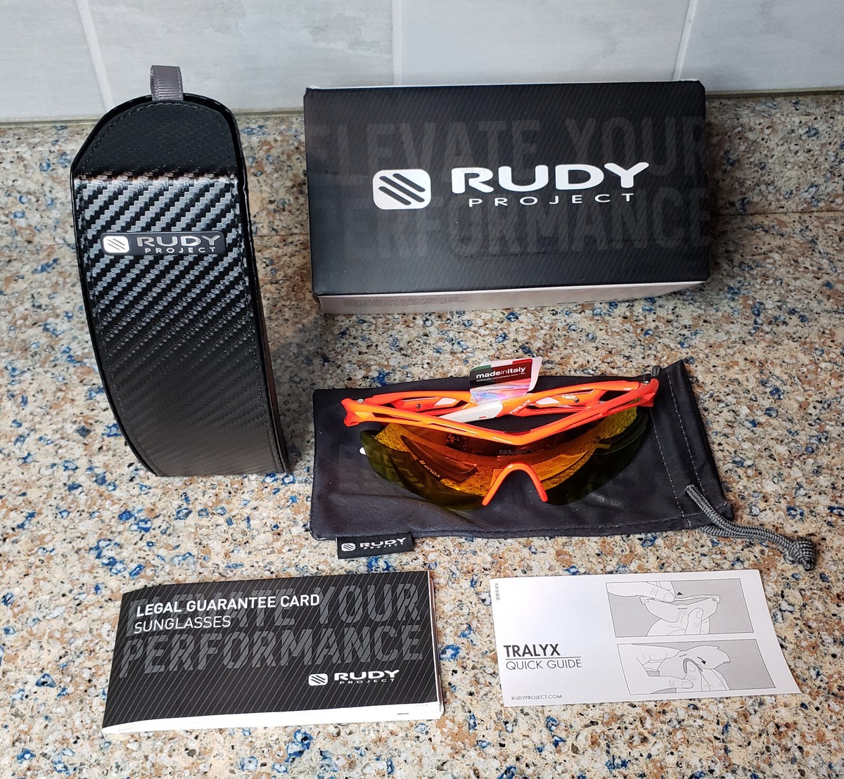 NEW MSRP $350 RUDY PROJECT TRALYX MULTI LS ORANGE RED FLUO NEW MSRP $350 RUDY PROJECT TRALYX MULTI LS ORANGE RED FLUO