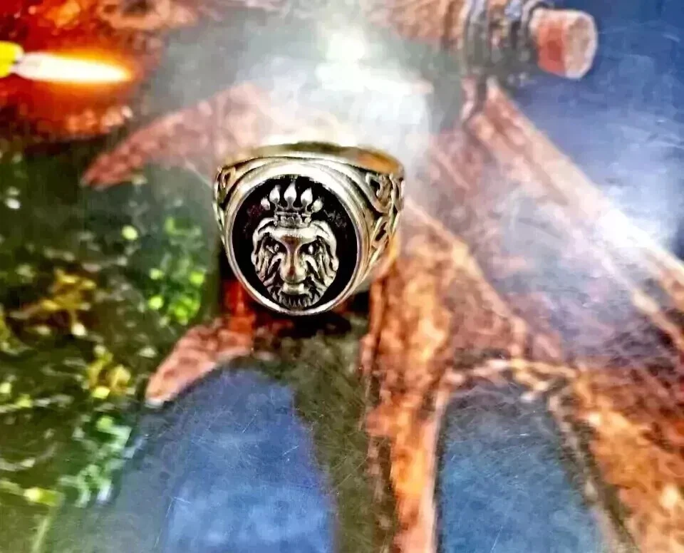 King Power Aghori Triple Cast Ring - White Magic Body Spell for Men & Women
