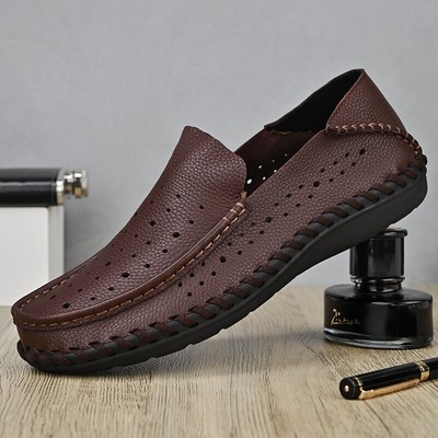 Breathable Mens Casual Shoes PU Leather 