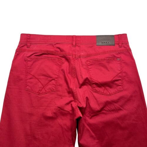 BRAX Pants Men's 36x30 Red Stretch Cooper Fancy Chino Regular Fit Golf - Picture 6 of 14