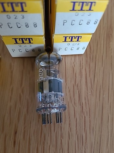 ITT LORENZ PCC88 7DJ8 new (7V ECC88) O-G silver shield tubes tubes  - Picture 4 of 6