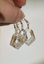 Allereya Vintage Fulmine Orecchini Pendenti Acrilico Tuono Orecchini Goccia Resina Tuono Orecchini Rosso Fulmine Orecchini Gioielli Per Le Donne E Le Ragazze (rosso