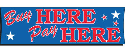 CAR LOT DEALER VINYL WINDSHIELD BANNER SIGN AMERICANA SLOGANS HEAVY DUTY 3'X10'