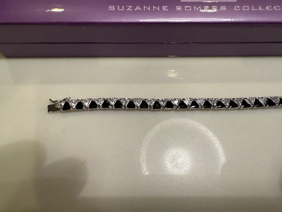 NUEVA PULSERA SUZANNE SOMERS TRILLIANT NEGRA 7,5” Foto 4 de 4