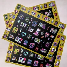 Yumi Kitagishi illustration Masking Sticker 3 Sheets Size 5.7 x 8.2in JAPAN NEW