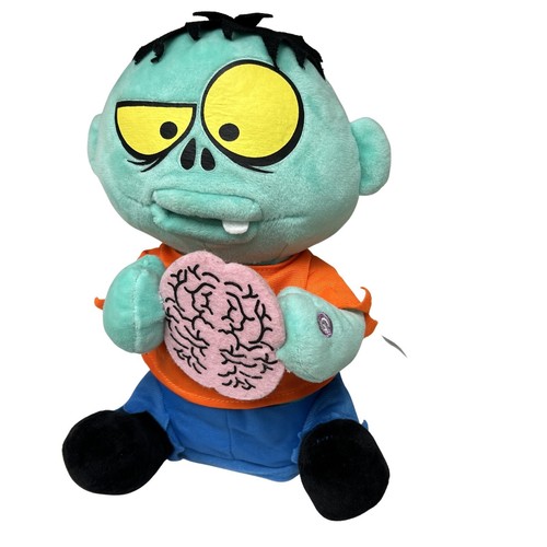 Gemmy Zombie Halloween Animated Brain Eating Plush Sound Funny Office Decor - 第 8/11 張圖片