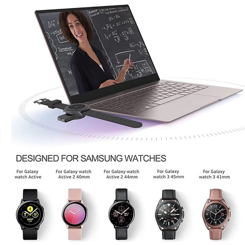 Wireless Charger Galaxy Watch 6 5 Pro 4 3 2 1 Active 1 2 Power Bank For Samsung - Photo 10 sur 20