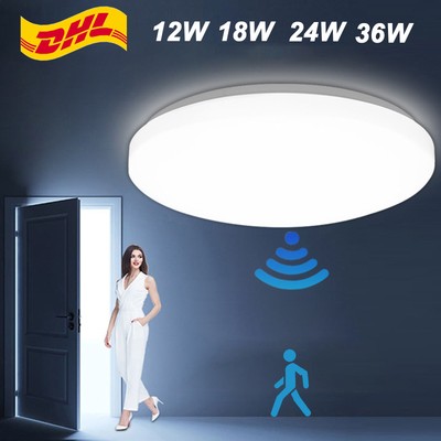 LED Deckenlampe mit Bewegungsmelder 360° Sensorlampe Deckenleuchte Flurlampe DE