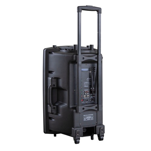 15" inch PA Speaker System 1000W 2x Cordless Mic Mixer Battery Bluetooth MP3 USB - Picture 5 of 8