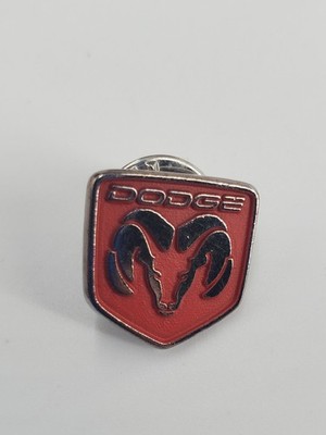 Vintage DODGE RAM Pin Pinback Hat Lapel Tie Tac Tack Logo Red Metal Badge (VS)
