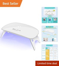 6W Waterproof Mini UV LED Nail Dryer   Perfect for On-the-Go Nail Care