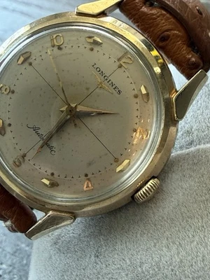 Vintage Longines Cal. 19AS 17-Jewel Gold Filled Automatic Wristwatch, Keeps Time