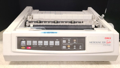 Oki MICROLINE 320 Turbo 9 Pin Dot Matrix Printer - Powers on to ALARM