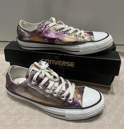 Converse scarpe da ginnastica donna rosa scuro metallizzato (taglia UK 5)