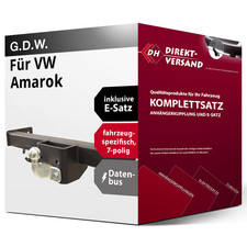 Für VW Amarok T1A/T1B (G.D.W.) Anhängerkupplung starr + E-Satz 7pol spezifisch