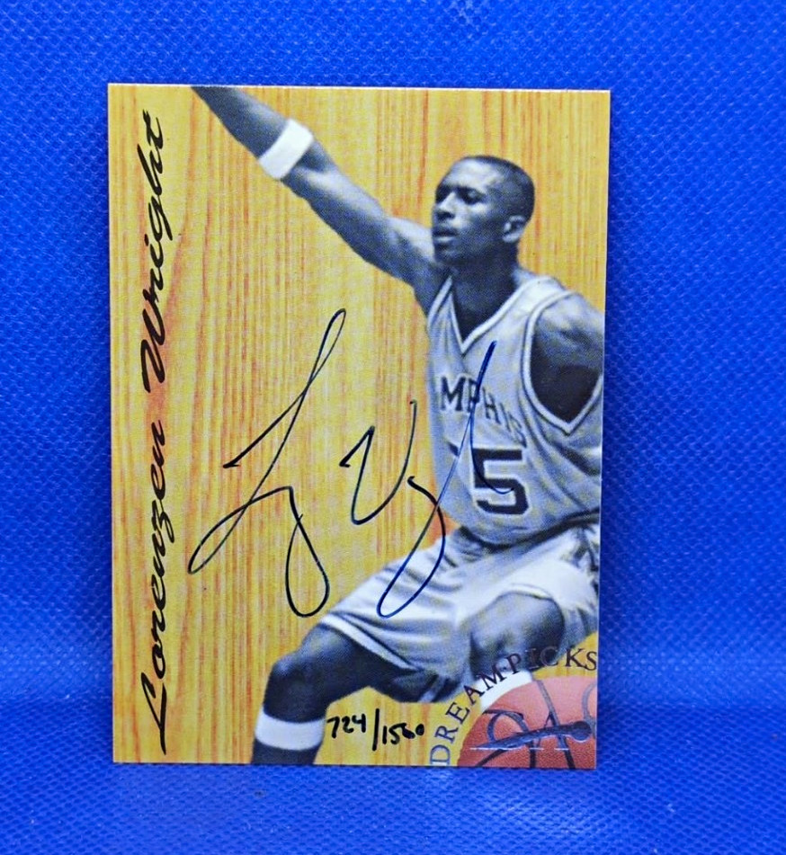 Genuine Article Dream Picks Autographs Lorenzen Wright Auto RC BK5 /1500