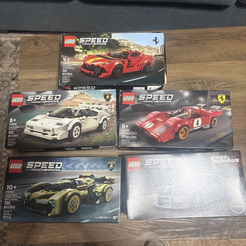 Lot of 5 New Lego Speed Champions 76914,76908,76906,76923,76917