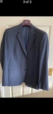 Men’s Balmain Paris wool blend  Blue Suit Jacket Size 44 great condition  