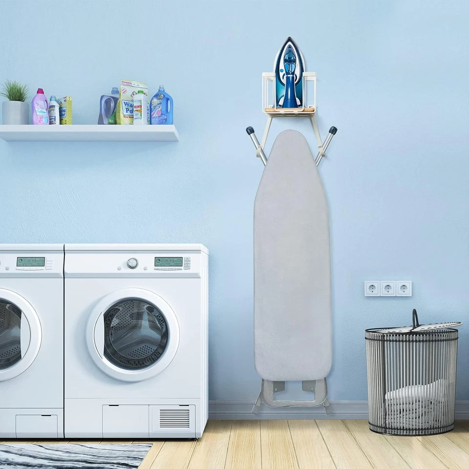 TJ.MOREE Bügel-Brett Halterung, Wand-Halterung mit großem Aufbewahrungs-Korb - Bild 3 von 4