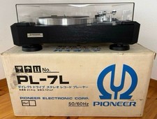 Pioneer PL-7L Quartz Direct Drive Turntable Original Box PC-5N Fully Functional