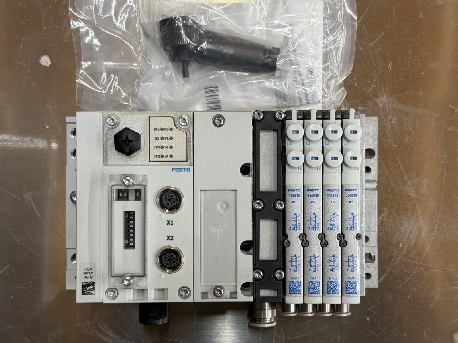 Festo CPX-FB36 EtherNet/IP Valve Terminal MPA-FB-VI 4x VMPA1-M1H-KS-PI NEW