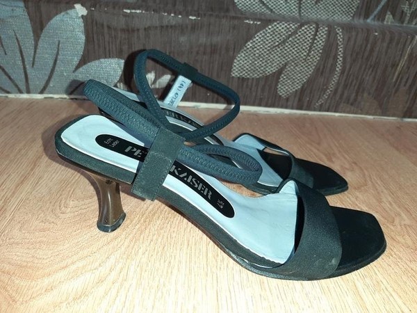 Women Peter Kaiser Heels Black 37.5 #C9X9