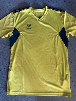Hummel Shirt Gr. M Anisgelb Blau Top Zustand