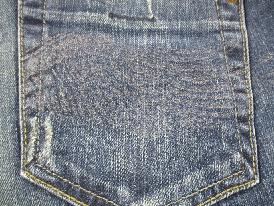 Delantal Hecho a Mano Babero Adulto Reciclado Denim A|X Jeans Bolsillo Utilitario Azul Foto 4 de 4