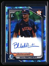 2024 Bowman Chrome Brice Matthews Sapphire Refractor Auto #BSPA-BM