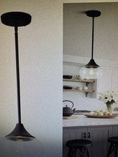Modern Pendant Lights for Kitchen Island, One Black Pendant Fixtures / 8.5" BRC