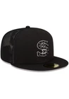 New Era Chicago White Sox Mens Black 2022 Batting Practice 59FIFTY Fitted Hat